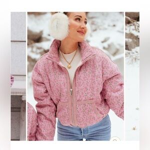 Tasia jacket in Pink floral by Ivy City Co NWT 3X